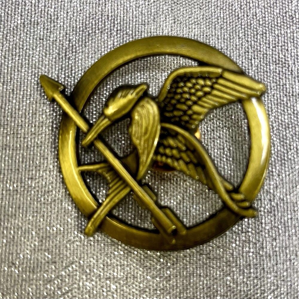 MOCKINGJAY PIN Hunger Games Lapel Pin Brooch Mocking Jay Badge